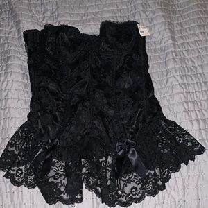 NBW Fredricks Lace Teddy w/ Thong tags